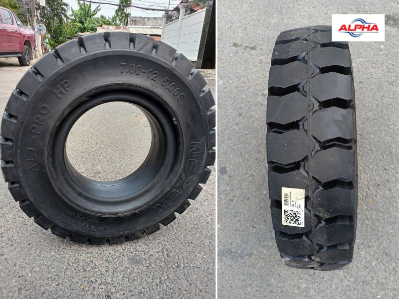 lốp xe nâng nexen bảo hành 6 tháng